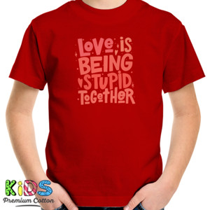 Kaos Tipografi Love