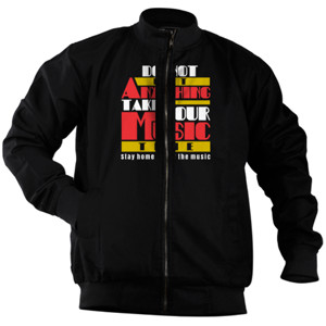 Jaket Bomber Stay home & play music