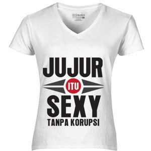 Kaos Jujur itu sexy 