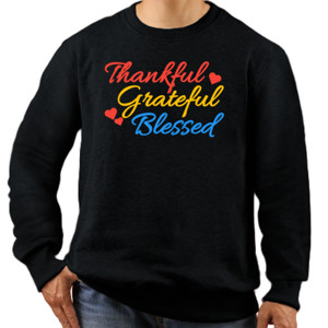 Jaket Sweater Thankful grateful blessed