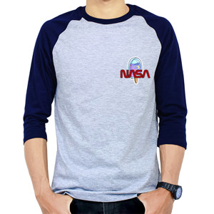 Kaos Raglan Universe Flavored Boba - depan belakang