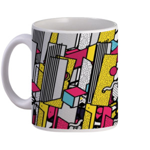 Mug Neo memphis background 40