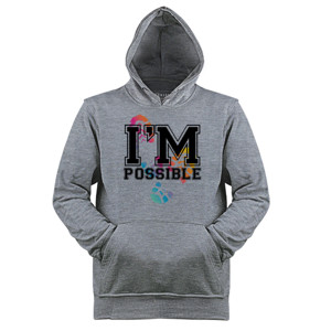 Jaket Hoodie IM POSSIBLE FONT HITAM by SAI MALIMA