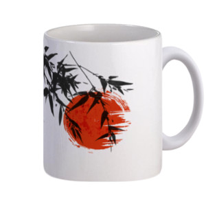 Mug lukisan bambu