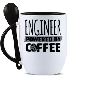 Mug Sendok ME-0003 Engineer Powered by Coffee