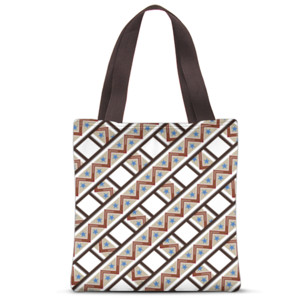 Tas Tote Fullprint cross tribal