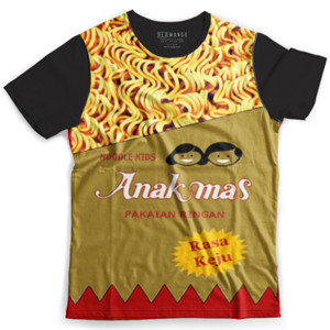 Kaos Fullprint Kaos Anak Mas Jajanan Jadul