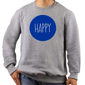 Jaket Sweater Happy In Circle