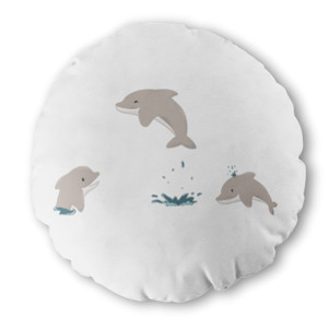Bantal Bulat Dolphin - Bantal Bulat by Co_mbro