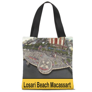 Tas Tote Fullprint Tas Losari Beach