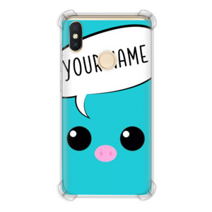 Casing HP Cute blue pig