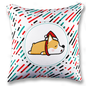 Bantal Santa Dog
