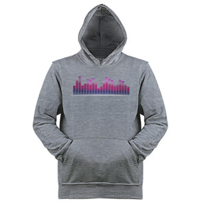Jaket Hoodie Music Equalizer