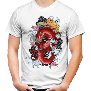 Kaos Red Dragon Tattoo