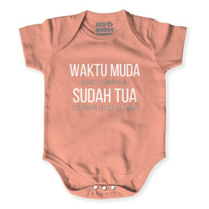 Baby Jumper KAOS HUMOR WAKTU MUDA WAKTU TUA TETAP LES