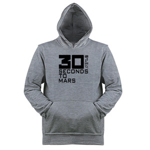 Jaket Hoodie Kaos Distro 30 SECONDS TO MARS Putih