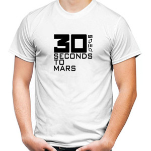 Kaos Kaos Distro 30 SECONDS TO MARS Putih