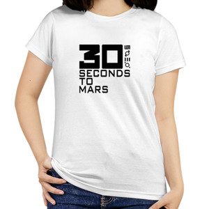Kaos Kaos Distro 30 SECONDS TO MARS Putih