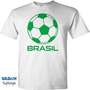 Kaos Brasil Sport Soccer Ball Fun