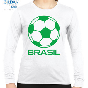 Kaos Brasil Sport Soccer Ball Fun