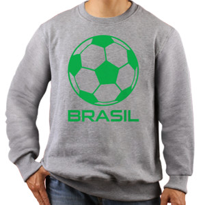 Jaket Sweater Brasil Sport Soccer Ball Fun