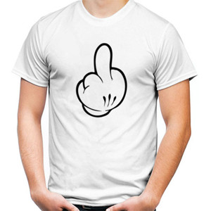 Kaos Kaos Tangan Fvck You Putih