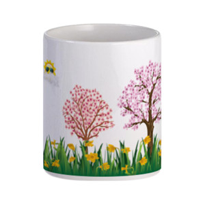 Mug cangkir pemandangan minumu