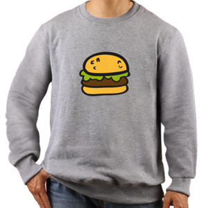 Jaket Sweater Burger Yellow