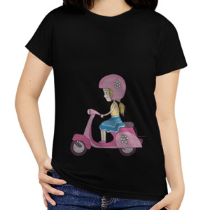Kaos Cewek Vespa