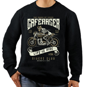Jaket Sweater Caferacer Life Is Ride