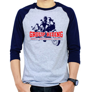 Kaos Raglan Group Riding
