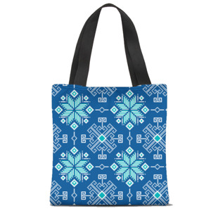 Tas Tote Fullprint anyaman 1