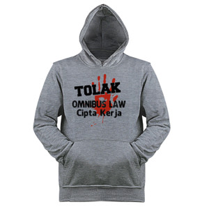 Jaket Hoodie stop omnibus law cipta kerja