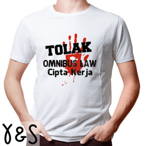 Kaos stop omnibus law cipta kerja