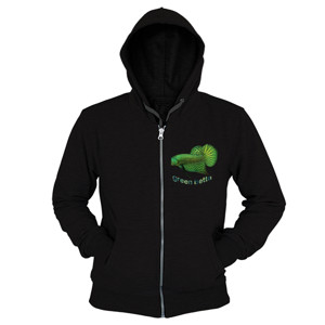 Hoodie Zipper GREEN BETTA