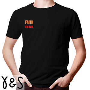 Kaos FAITH OVER FEAR -Hitam