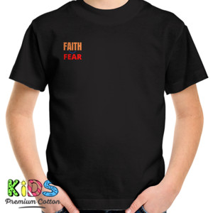 Kaos FAITH OVER FEAR -Hitam