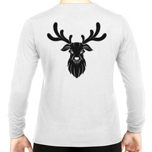 Kaos Kepala rusa pajangan dinding hitam