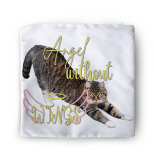 Sarung Bantal Kucing Angel Without WINGS