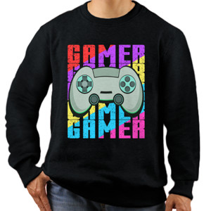 Jaket Sweater Tipografi Gaming Pemain Video Game