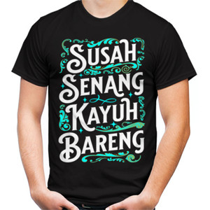 Kaos Susah Senang Kayuh Bareng