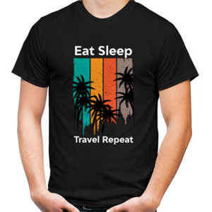 Kaos Eat Sleep Travel Repeat