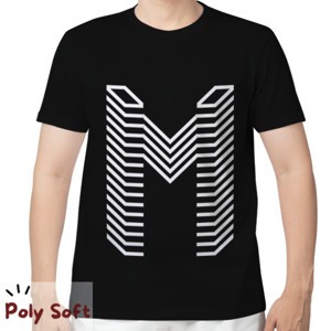 Kaos Logo huruf M gamer