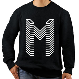 Jaket Sweater Logo huruf M gamer