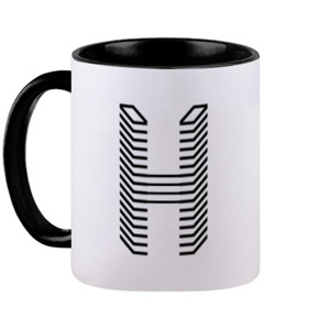 Mug Logo huruf H gamer