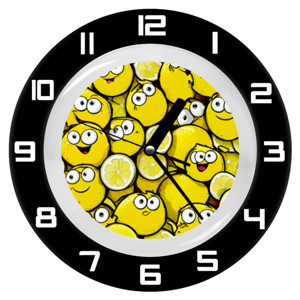 Jam Dinding cute lemon background