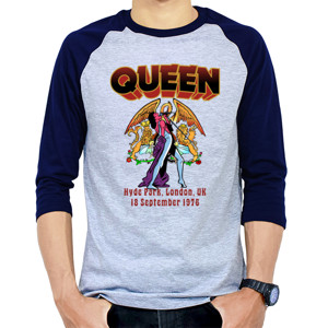 Kaos Raglan QUEEN Live at Hyde Park 1974