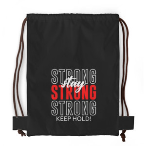 Tas Serut Fullprint Stay Strong Keep Hold! V1 Full Black