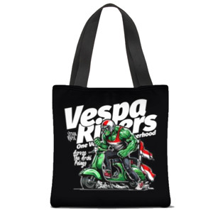 Tas Tote Fullprint Vespa Riders