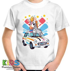 Kaos Anak Little Adventure Zebra Lucu
